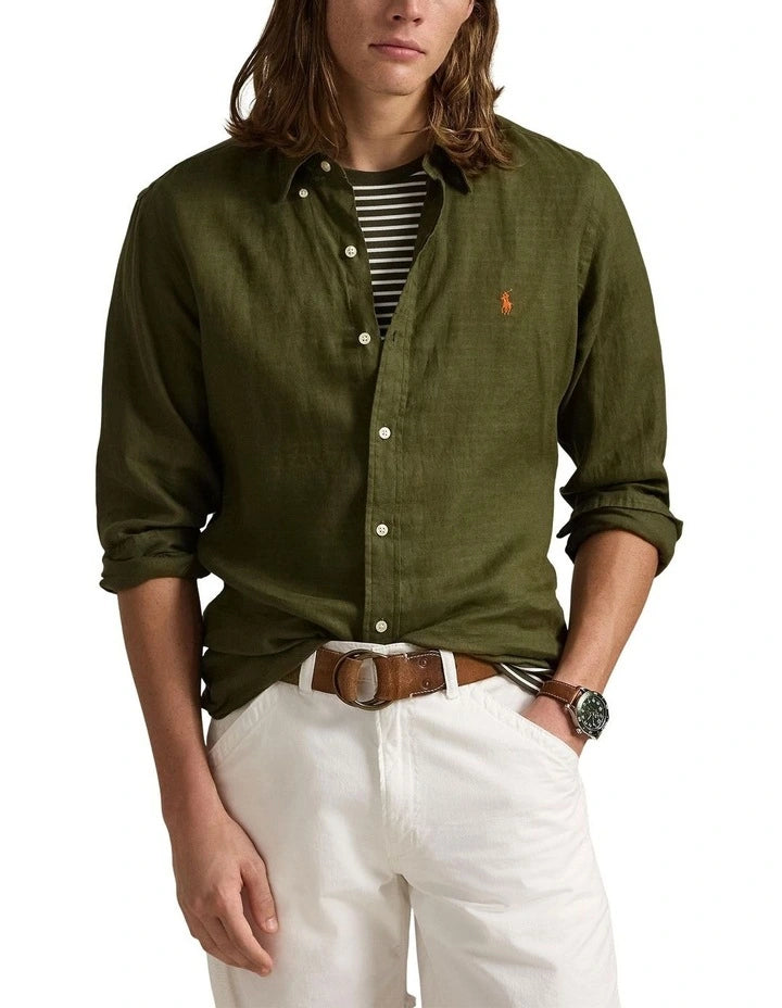 Ralph Lauren Oxford Shirt - Olive Green