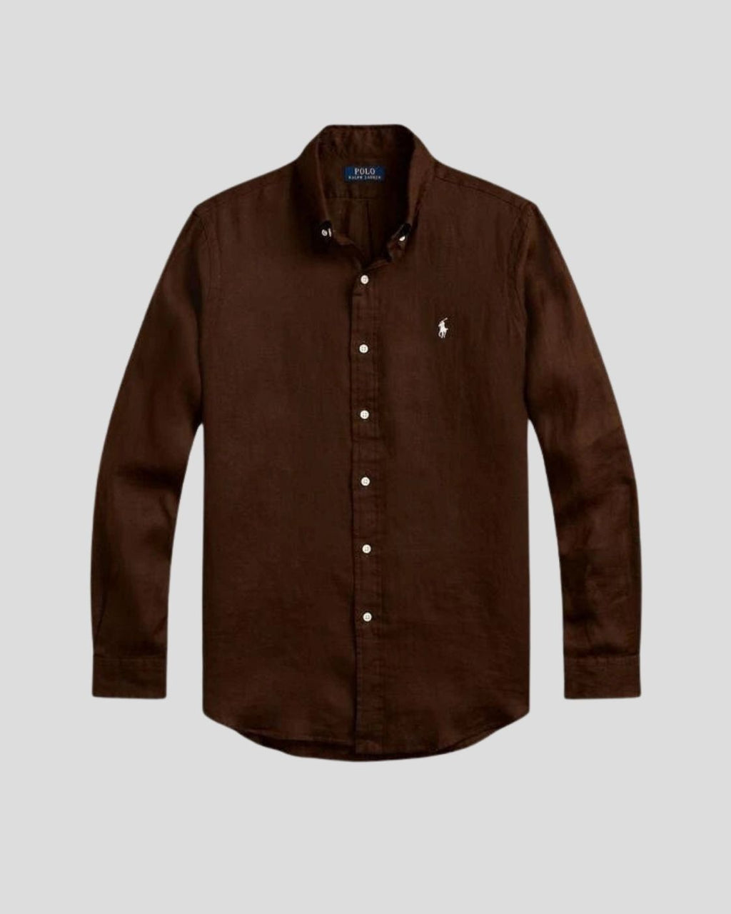 Ralph Lauren Oxford Shirt – Brown | Premium Export Quality