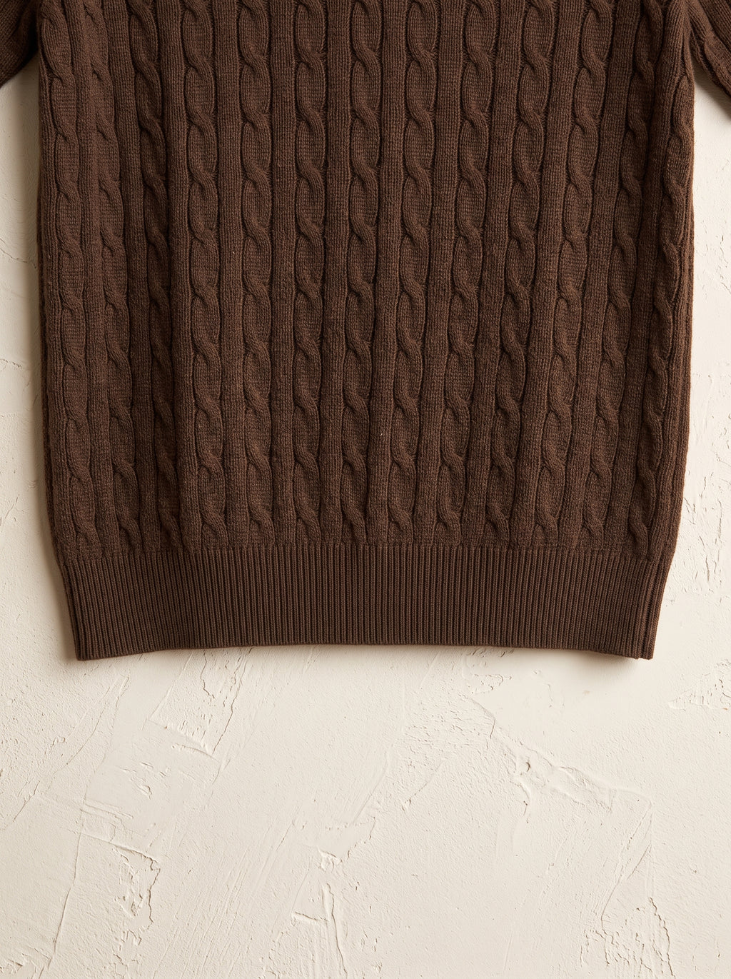 Ralph Lauren Cable Knit Polo Shirt – Brown | Premium Export Quality