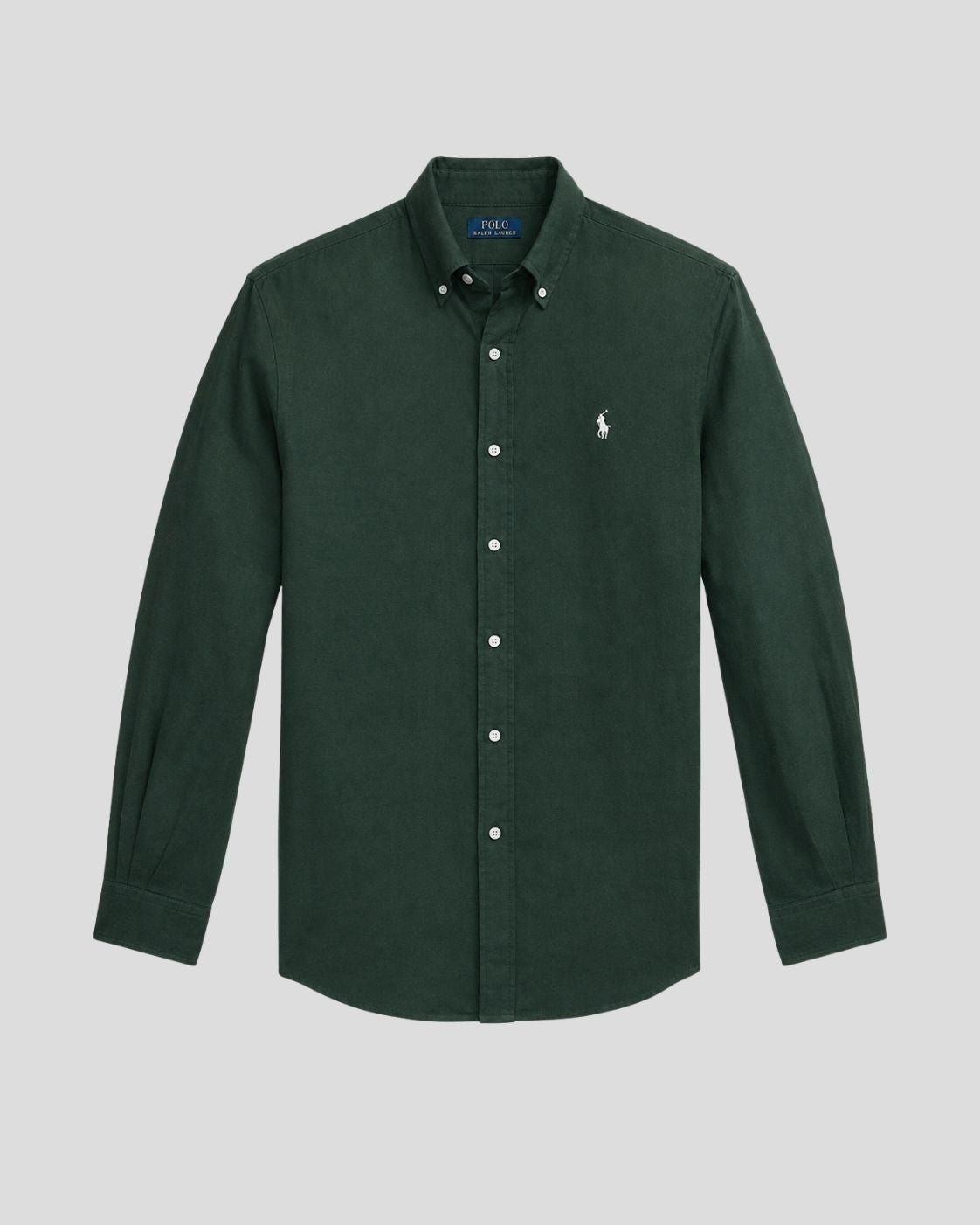 Ralph Lauren Oxford Shirt – Olive Green | Premium Export Quality