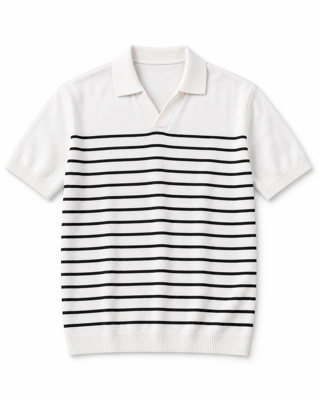 ZARA Knit High Quality Polo - Stripe | Premium Export Quality