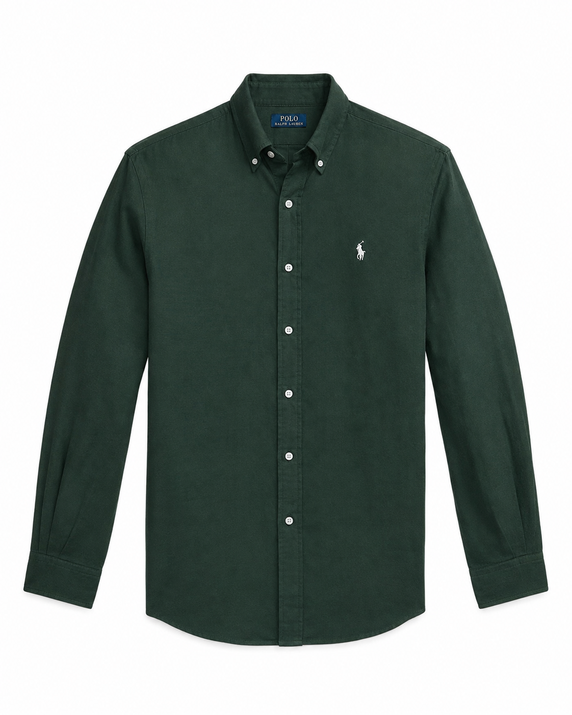Ralph Lauren Oxford Shirt – Olive Green | Premium Export Quality