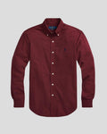 Ralph Lauren Oxford Shirt – Maroon | Premium Export Quality