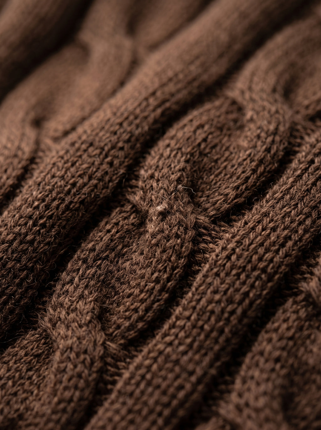 Ralph Lauren Cable Knit Polo Shirt – Brown | Premium Export Quality