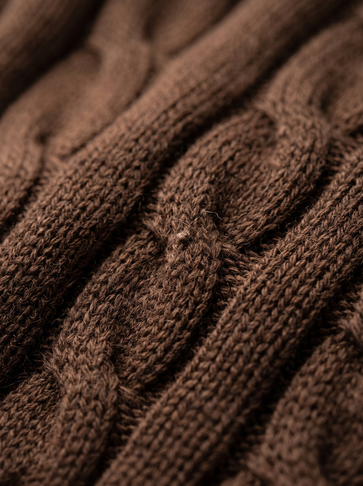 Ralph Lauren Cable Knit Polo Shirt – Brown | Premium Export Quality