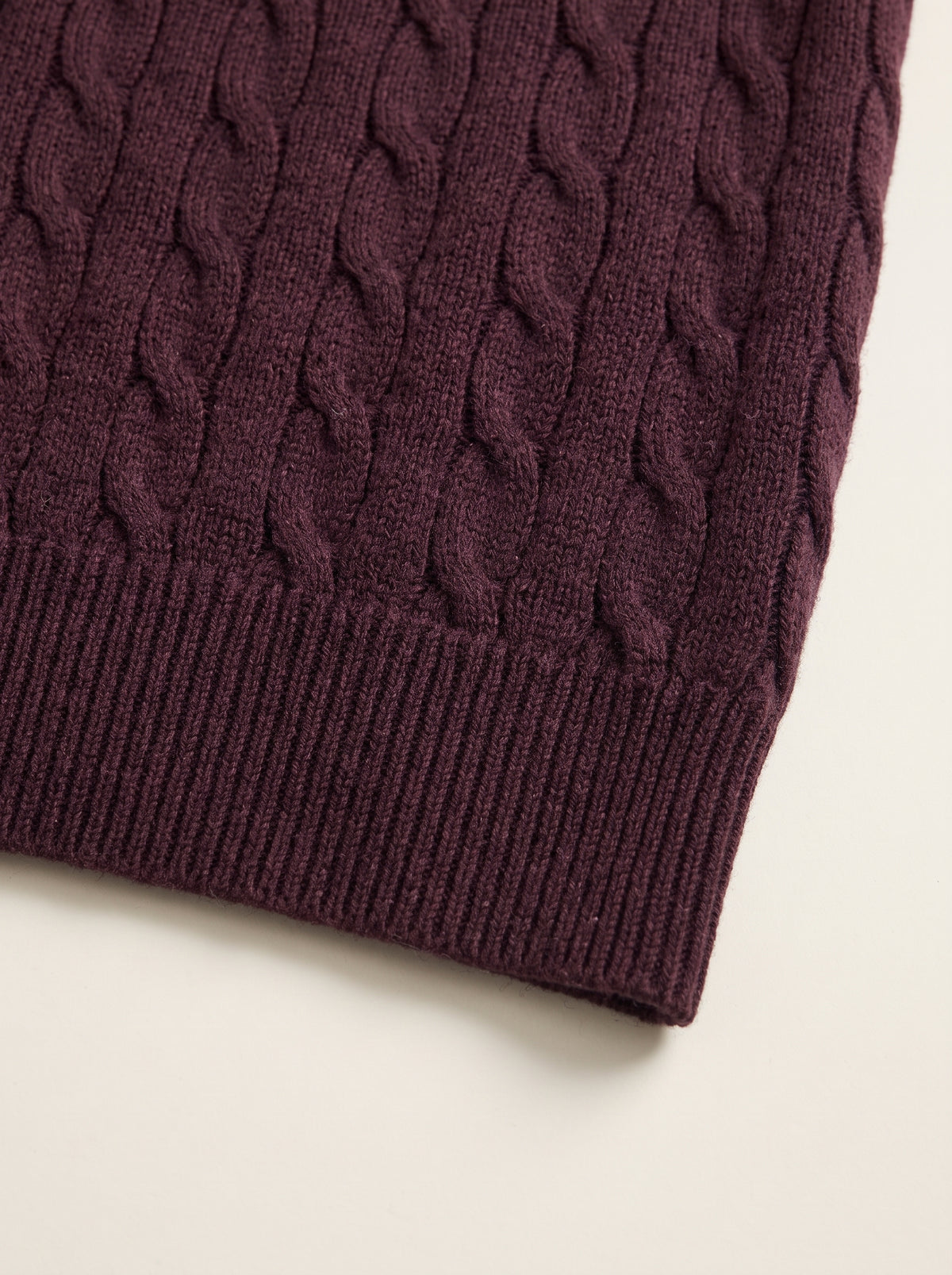 Ralph Lauren Cable Knit Polo Shirt – Maroon | Premium Export Quality