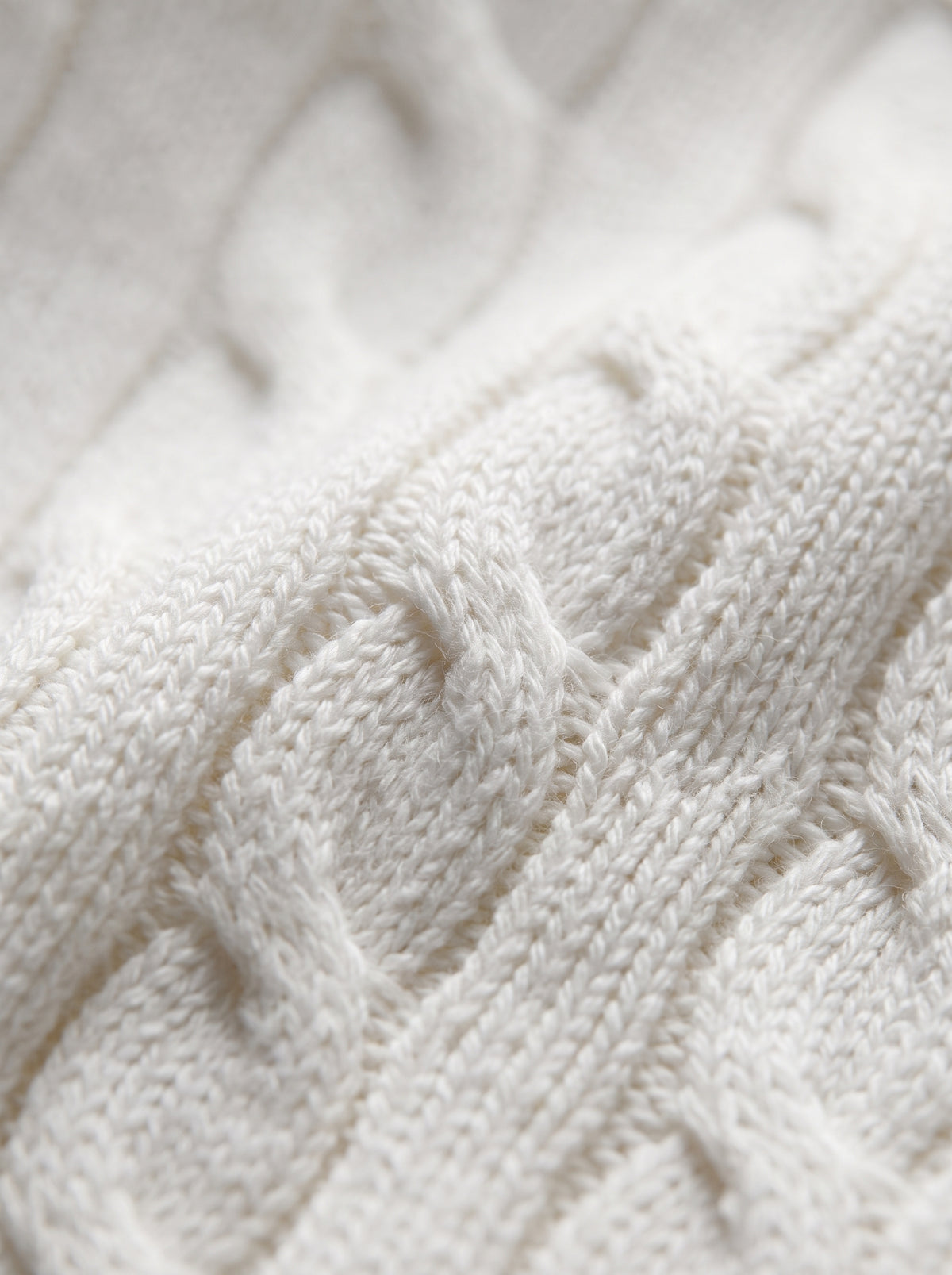 Ralph Lauren Cable Knit Polo Shirt – Off White | Premium Export Quality