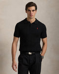 Ralph Lauren Cable Knit Polo - Black