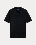 Ralph Lauren Cable Knit Polo - Black