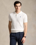 Ralph Lauren Cable Knit Polo - Offwhite