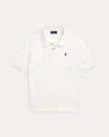 Ralph Lauren Cable Knit Polo - Offwhite