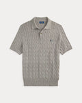 Ralph Lauren Cable Knit Polo - Grey